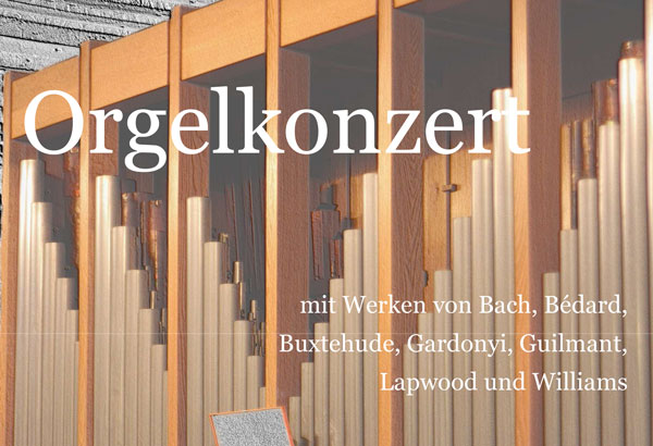 Orgelkonzert, 25. Oktober 2026